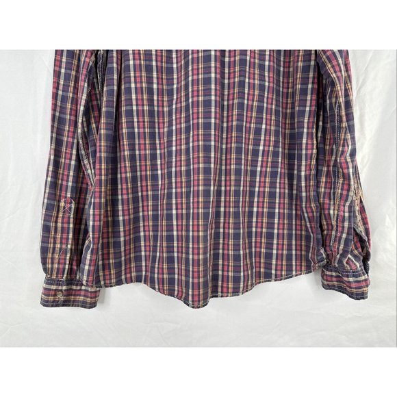 Z Brand Western Pearl Snap Short Mens Size XL Plaid Embroidered - Picture 10 of 16